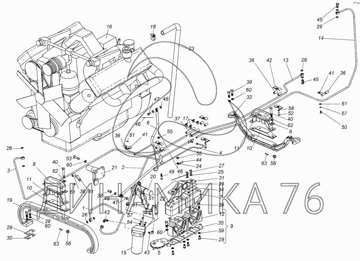 Кпп тата 613 схема