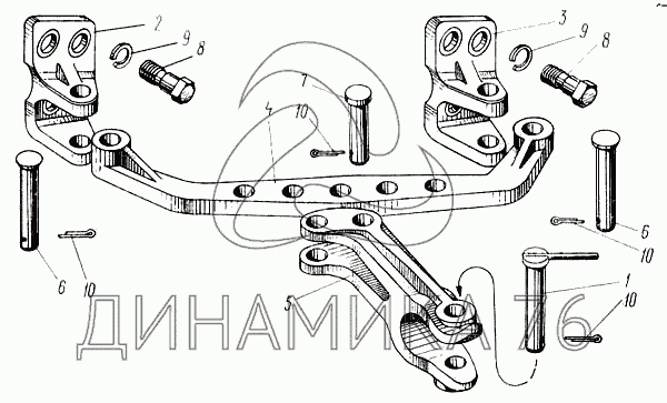 Схема прицепного устройства