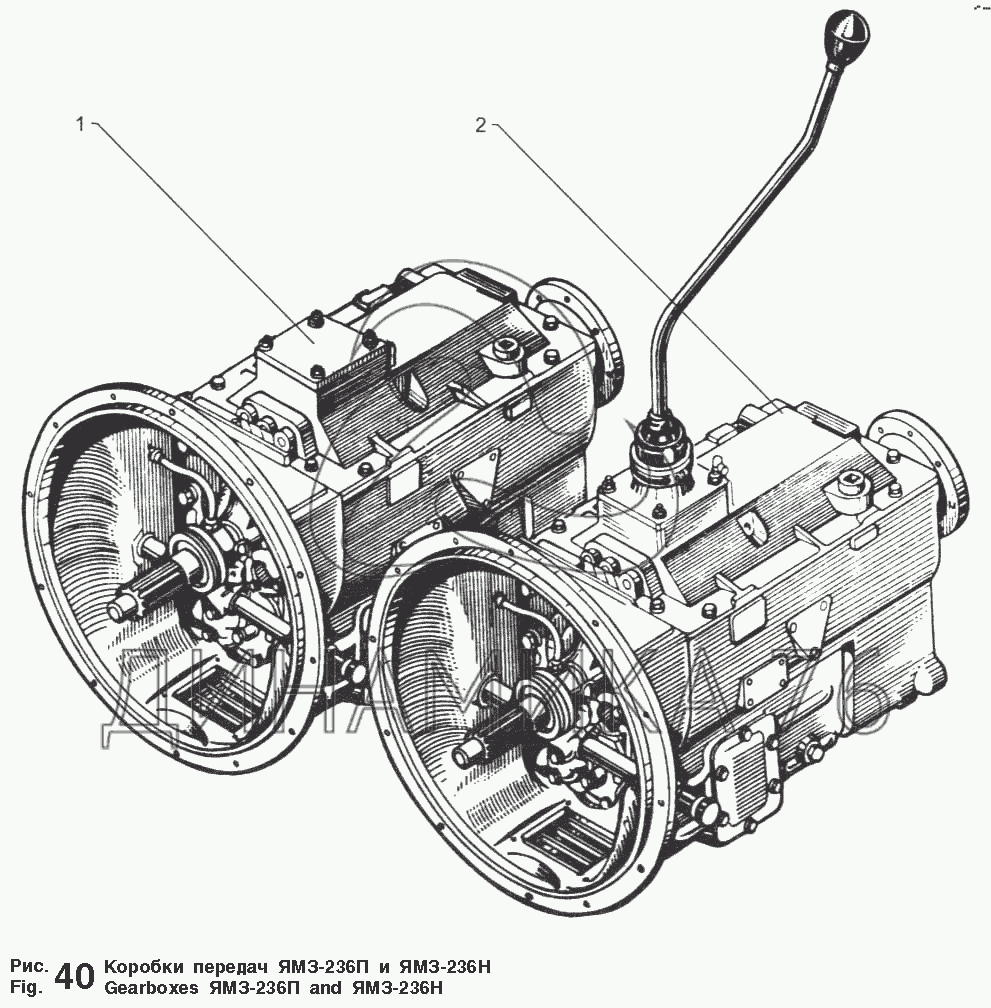 Коробка передач ЯМЗ-236П и ЯМЗ-236Н на ЯМЗ-236 М2 и 238 М2