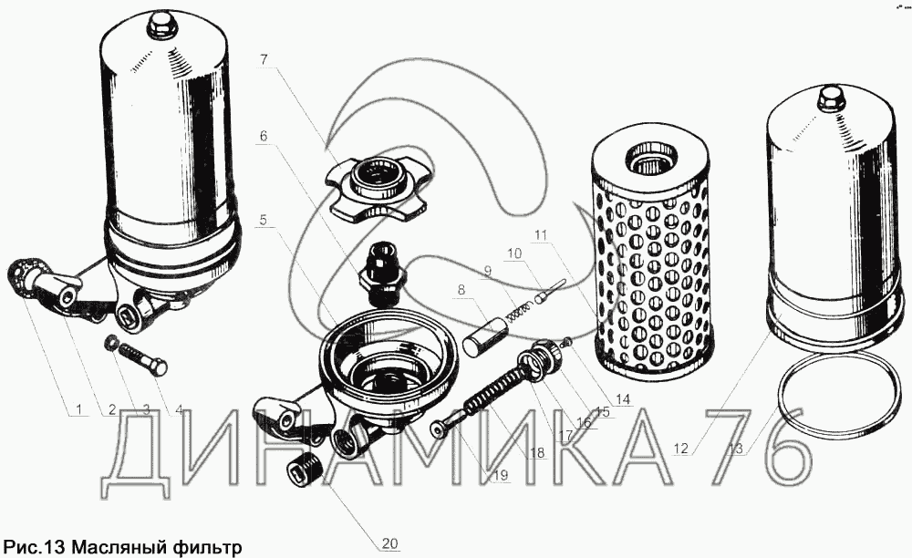 Как открутить топливный фильтр камаз Масляный Фильтр на ЯМЗ-238Д и Б