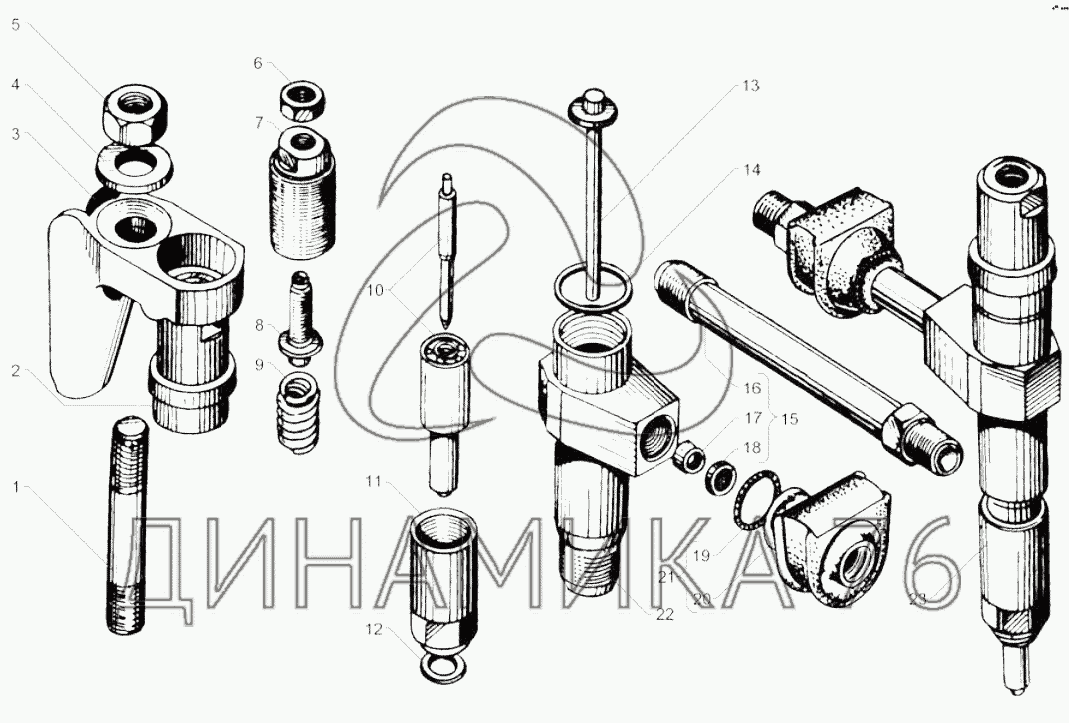 Форсунка ямз 238 схема