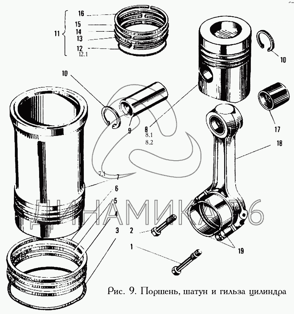 02929977 DEUTZ ЦИЛИНДР/ПОРШЕНЬ