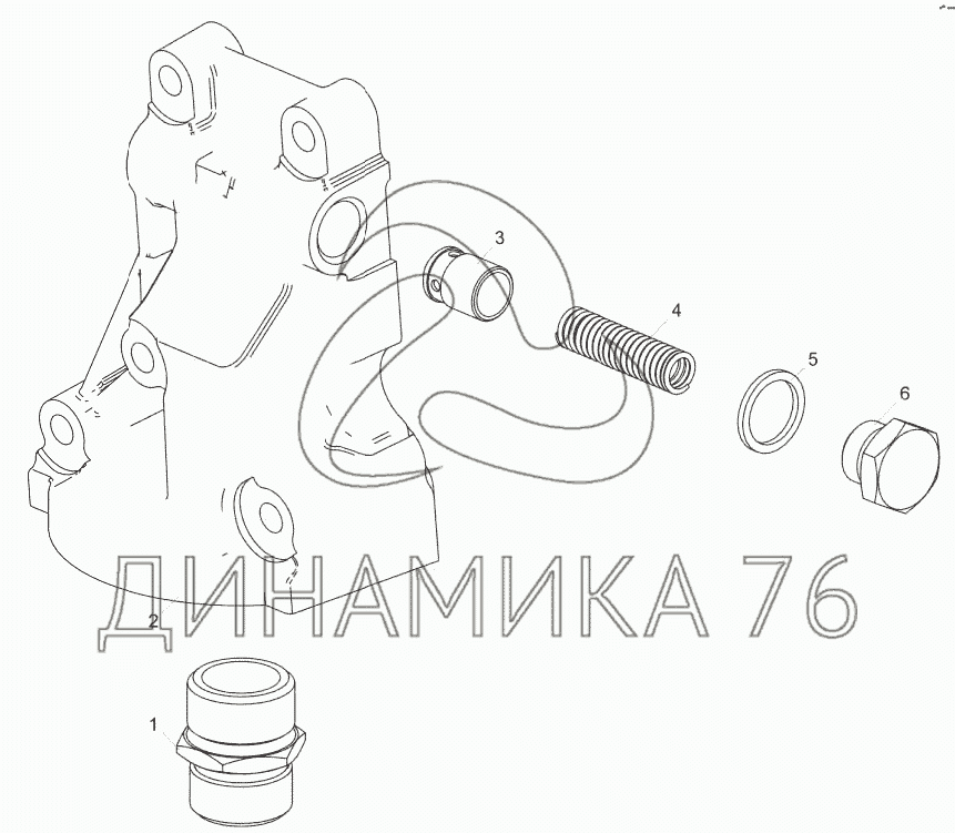 Клапан ЯМЗ насоса масляного дифференциальный АВТОДИЗЕЛЬ - 236-1011056-А - купить