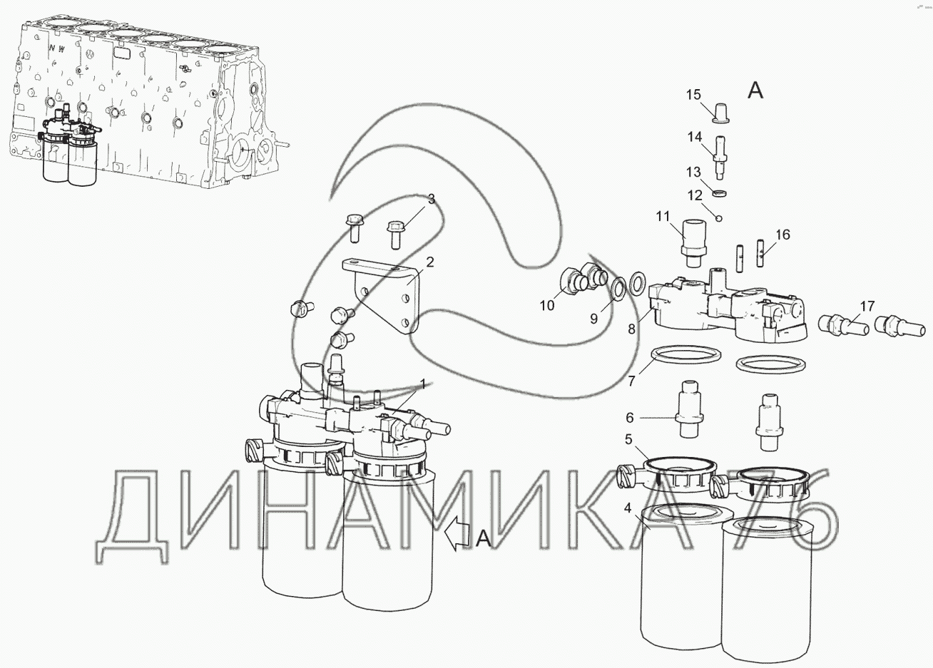 Схема топливной системы ямз 536