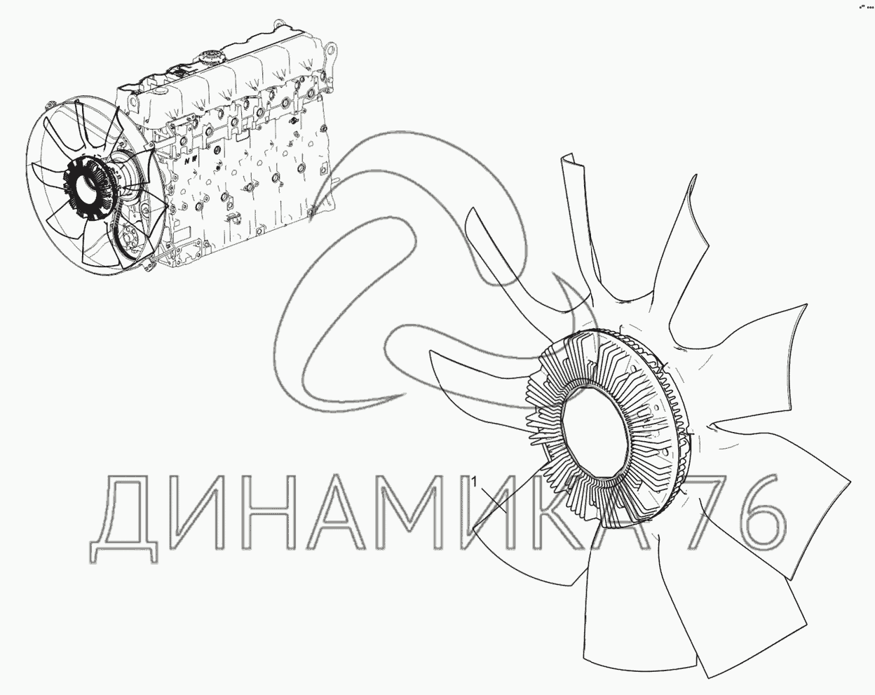 Привод вентилятора ямз 536 схема