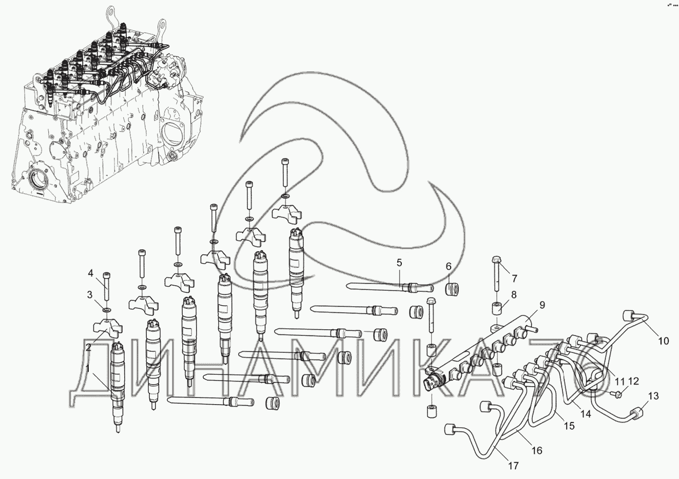 Ямз 536 схема двигателя