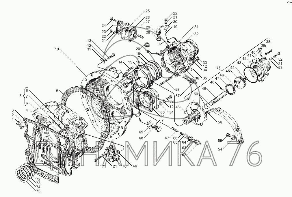 Кпп ямз 238 схема