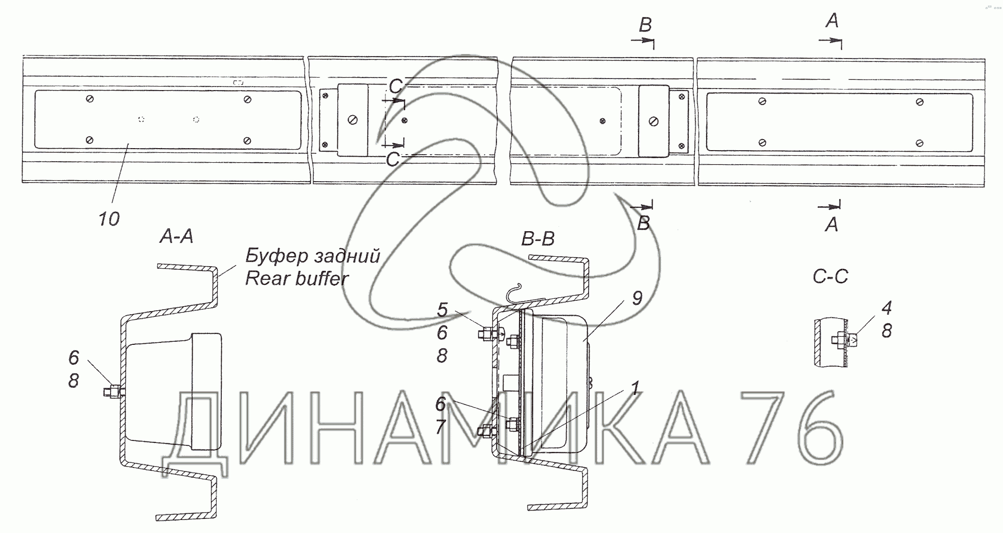 Схема подключения задних фонарей камаз