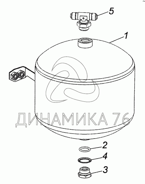 Ресивер малый камаз