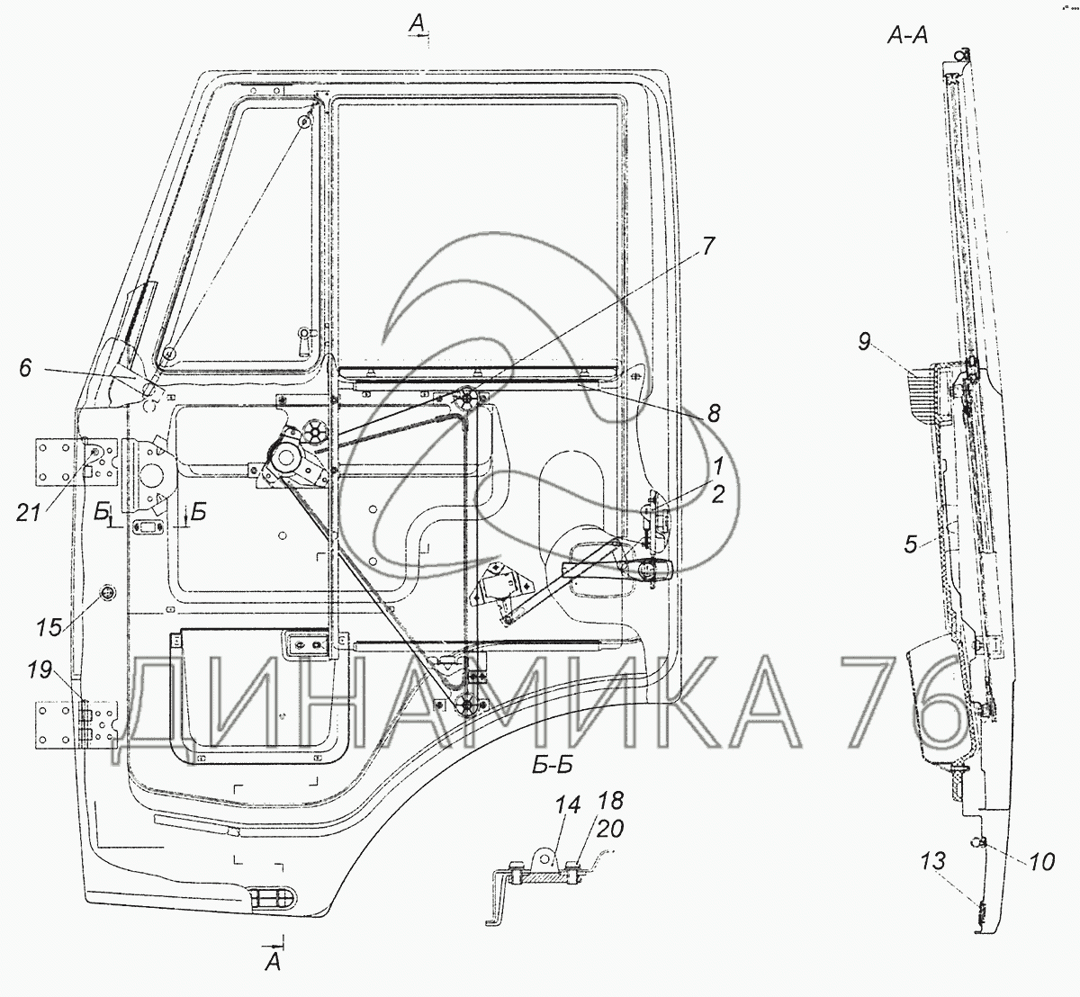 Двери кабины КАМАЗ 65115 евро