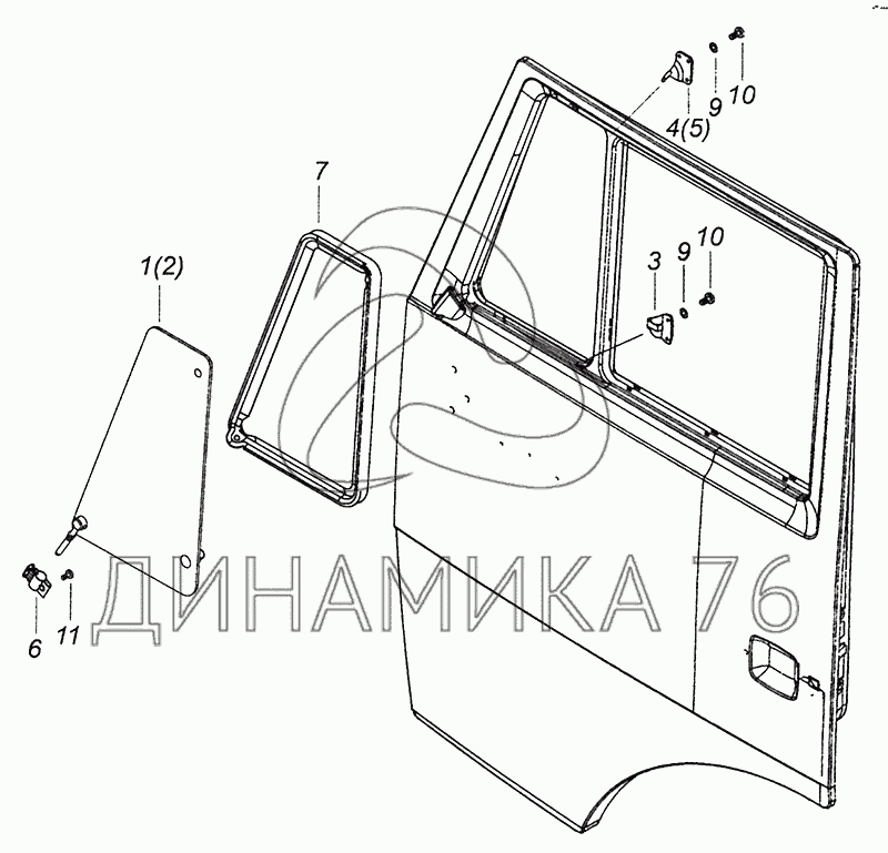 Дверная карта камаз
