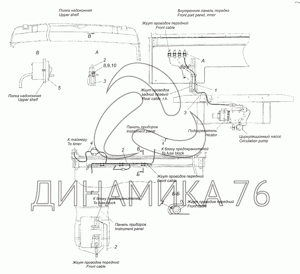 Схема предохранителей камаз 4308 евро 2