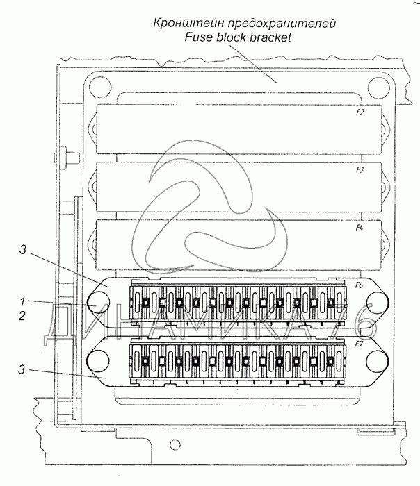 Предохранители Камаз Евро 3/4, схема и описание