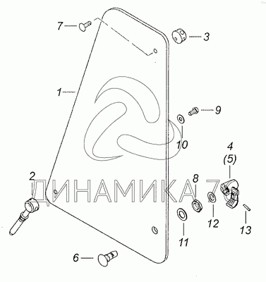 Стекло форточки камаз 5320