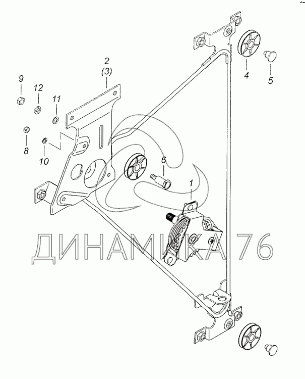 Стеклоподъемник камаз евро