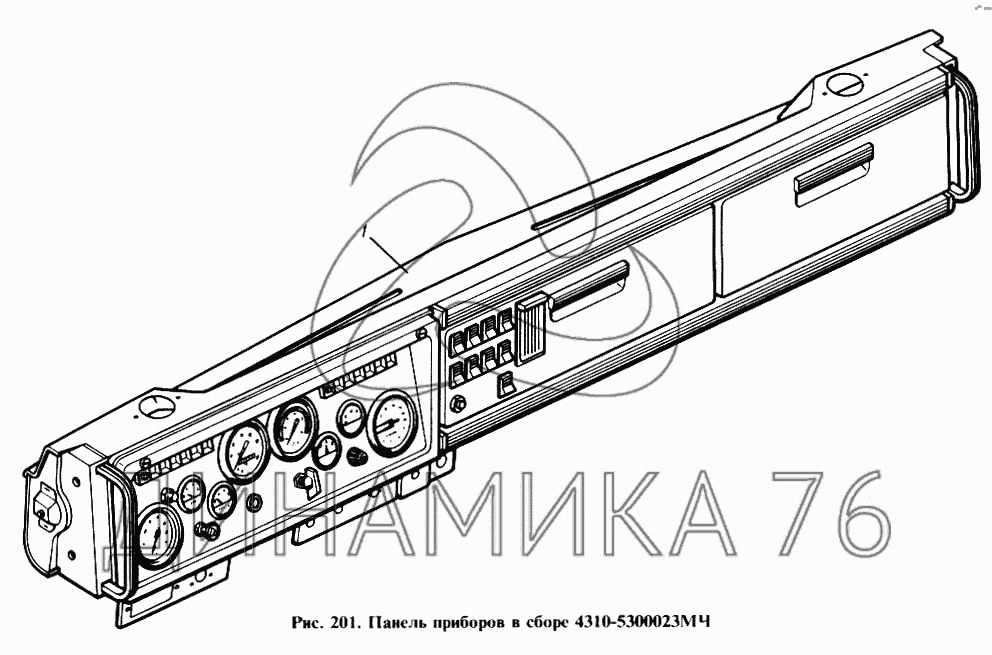 Панель приборов камаз 4310