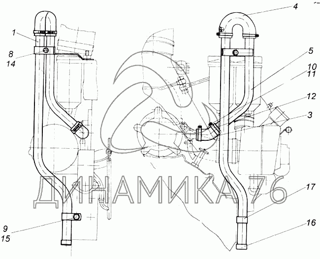 Вентиляция картера камаз