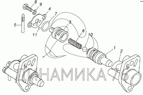 Флажок включения гидромуфты камаз