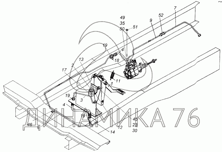 Схема подключения педали газа на камазе