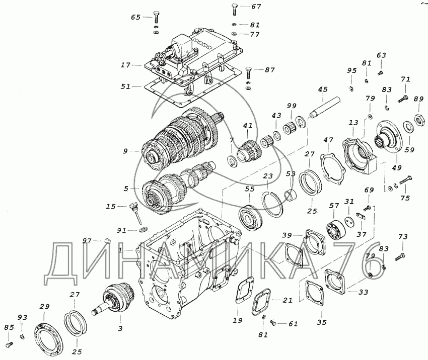 Кпп камаз 43118 схема