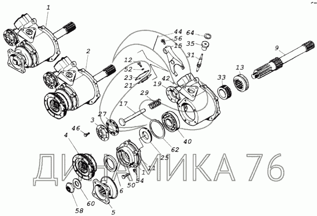 43118-2300020-10 Мост передний в сборе на КамАЗ-53501 (6х6)