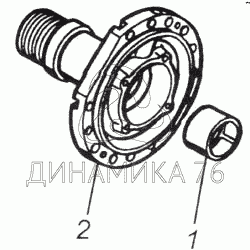 Цапфа камаз 43118 передняя схема