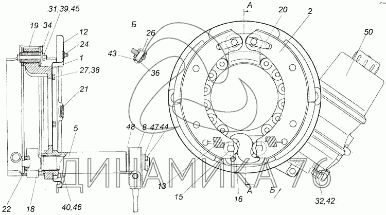 Тормозной барабан камаз 5320 чертеж