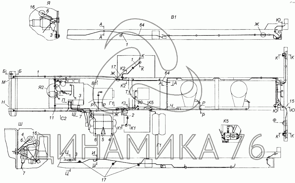 Камаз 4326 чертеж