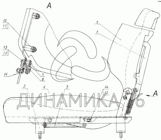 Камаз сиденье пассажира