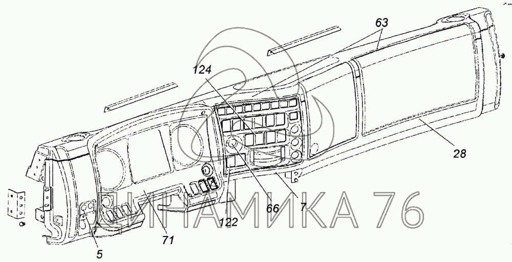 Рамка На Панель Приборов Камаз 6520 Купить