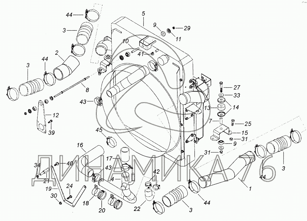 Камаз 65115 система охлаждения схема