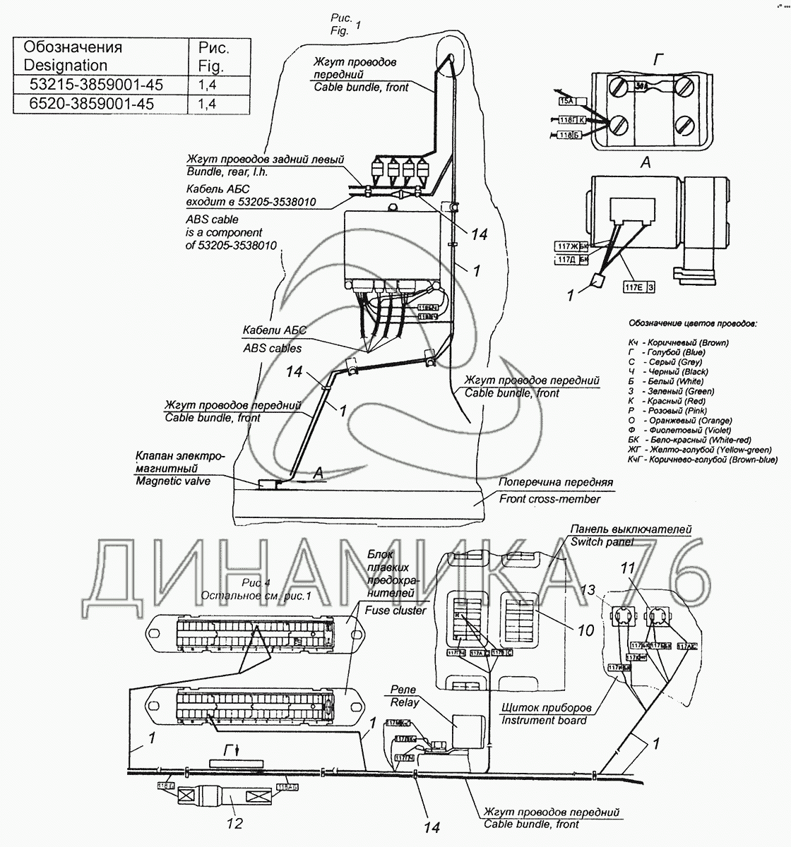 Схема абс камаз евро 5