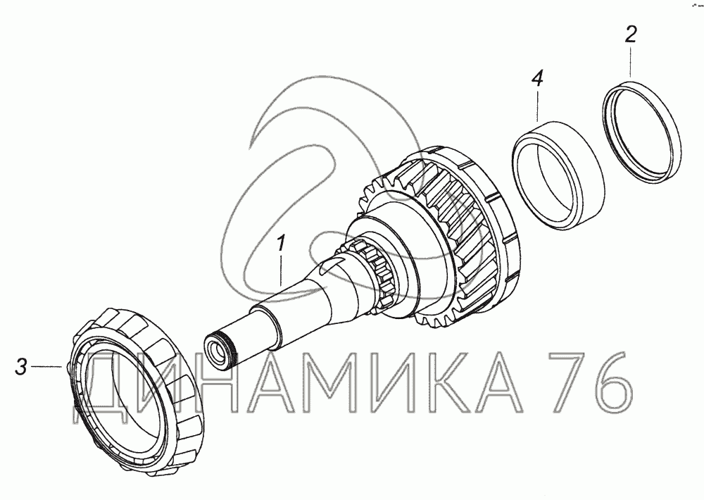 Схема передач кпп 154