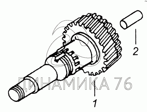 Первичный вал кпп камаз 154 схема
