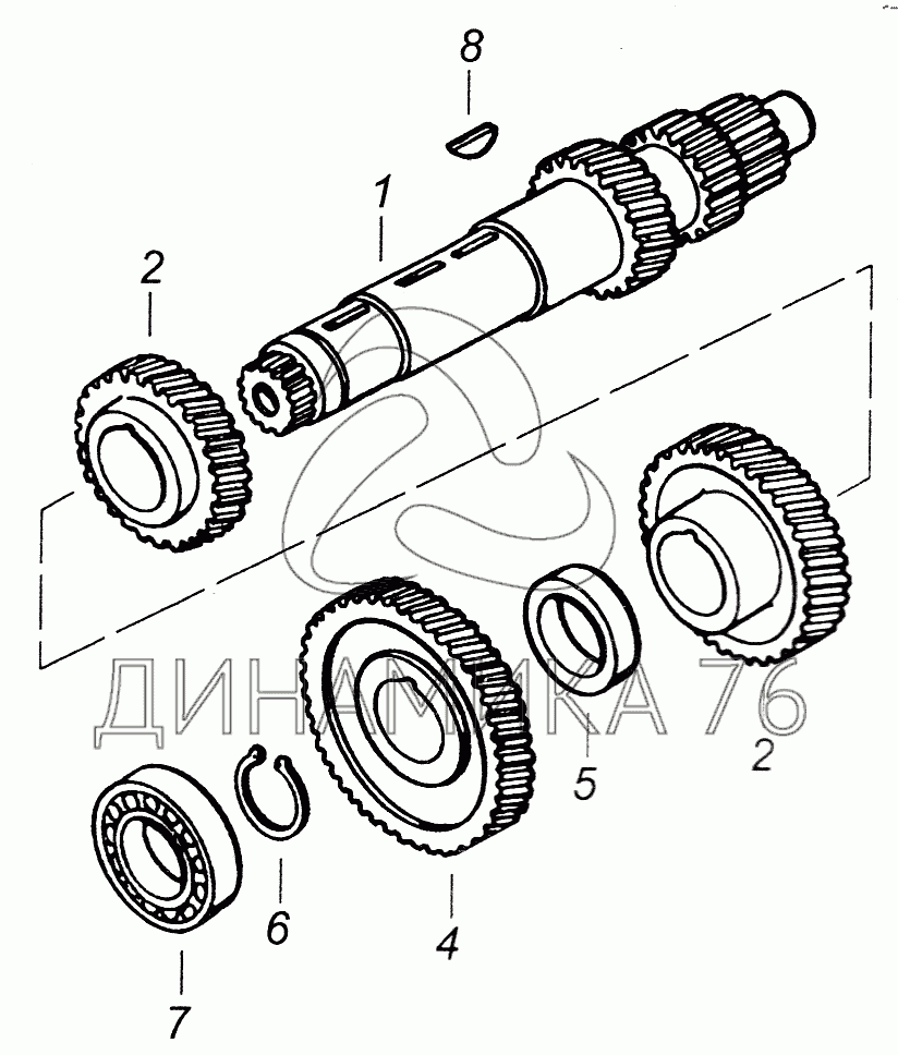 Кпп камаз 154 с делителем схема каталог