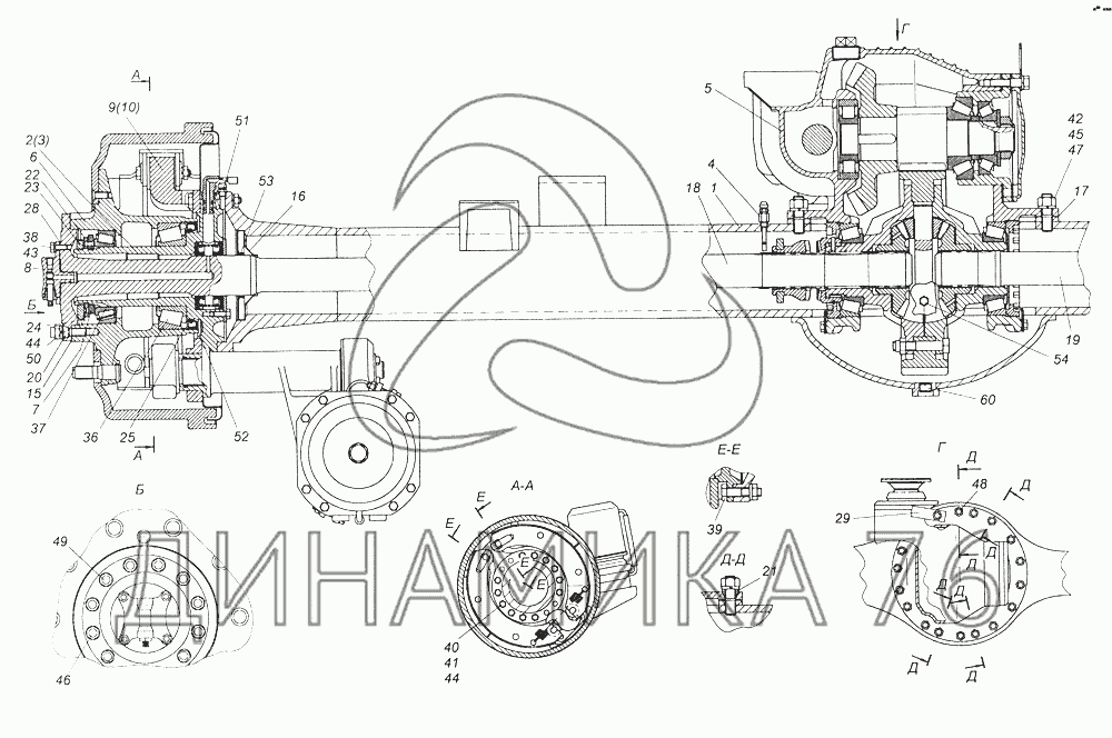 Схема сборки ступицы камаз 43114