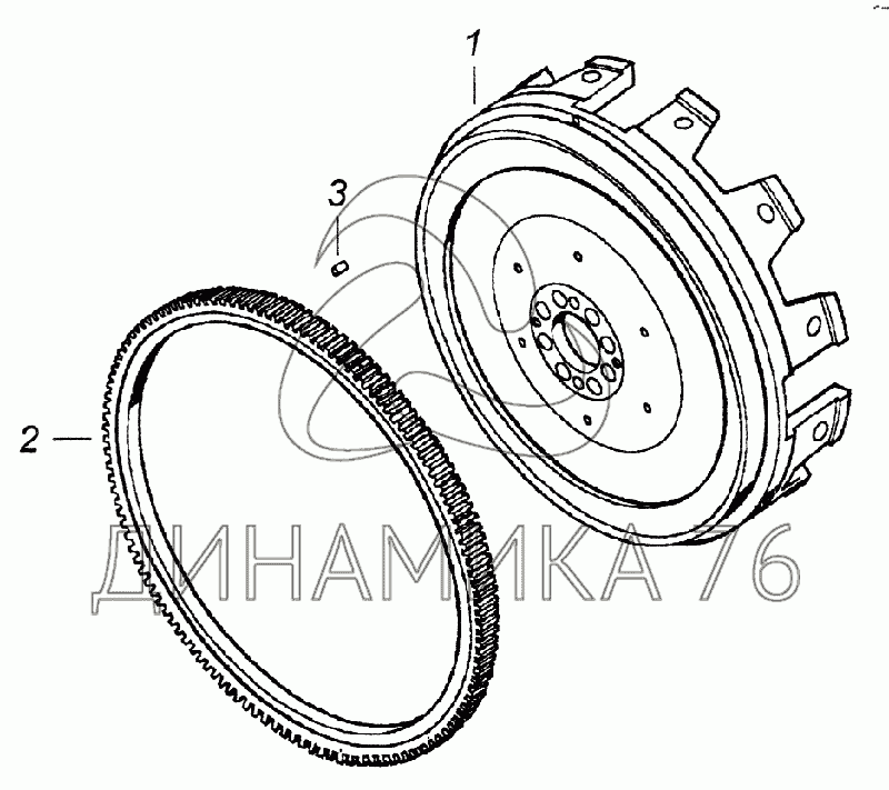 Маховик камаз старого образца