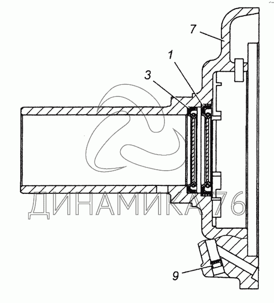Стакан первичного вала камаз