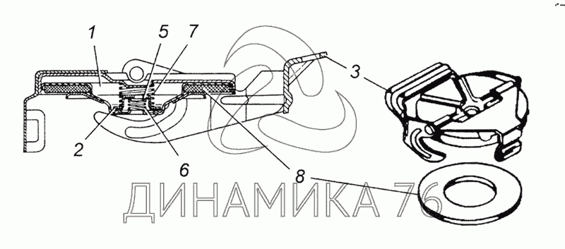 Пробка топливного бака камаз