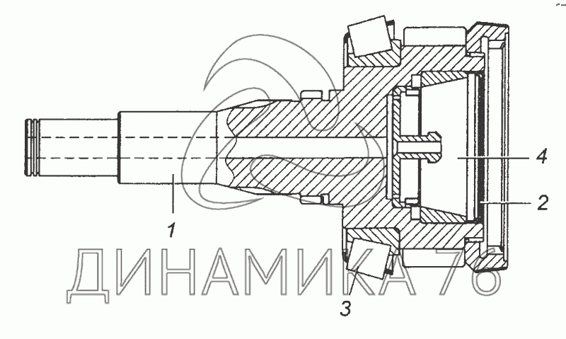 Вал первичный кпп 154 в сборе камаз схема