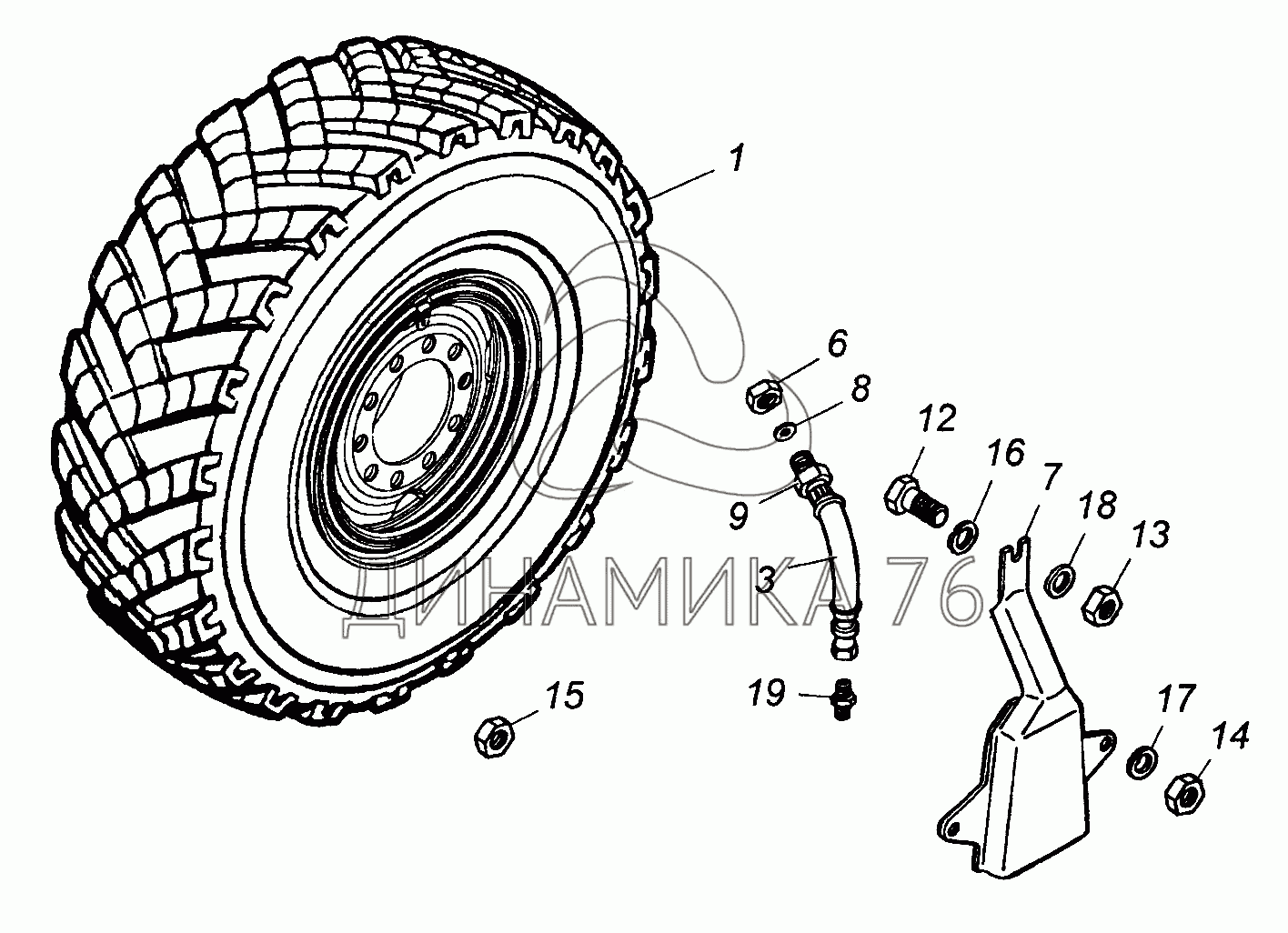 Конус и план-шайба для балансировки колес с центральным отверстием до 150мм ELC+F