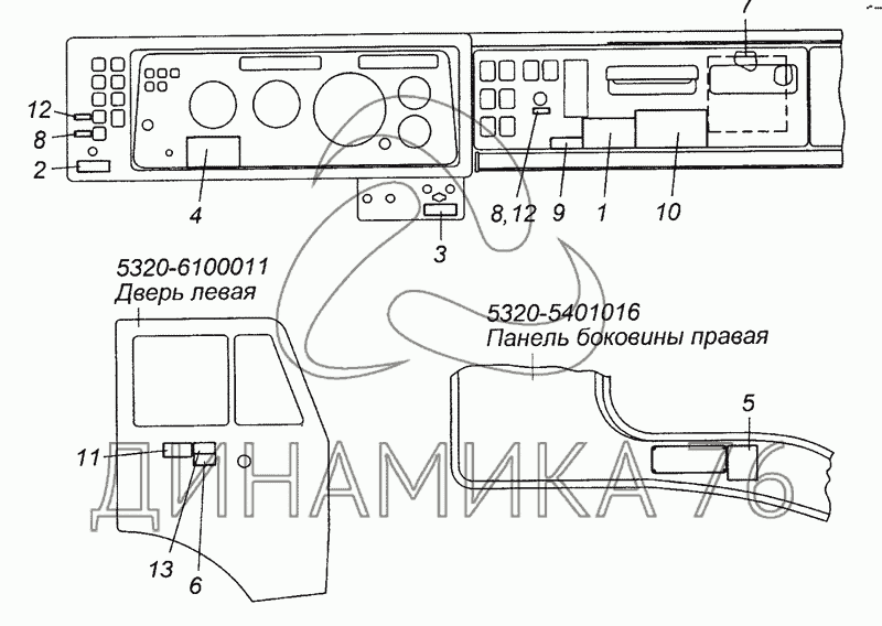 Карта смазки камаз 5320