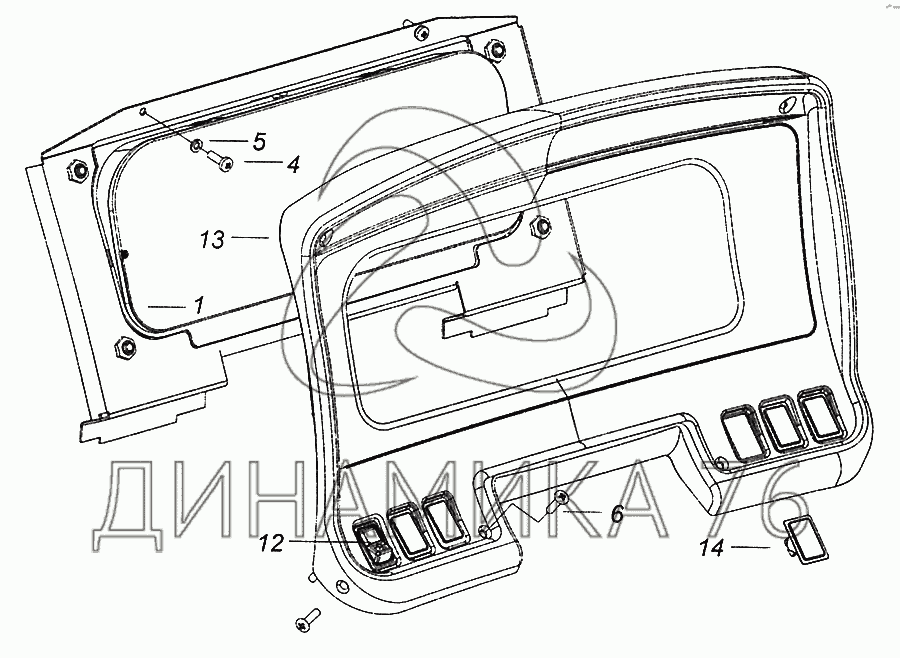 Рамка На Панель Приборов Камаз 6520 Купить
