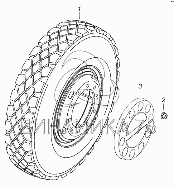 Колесо камаза рисунок
