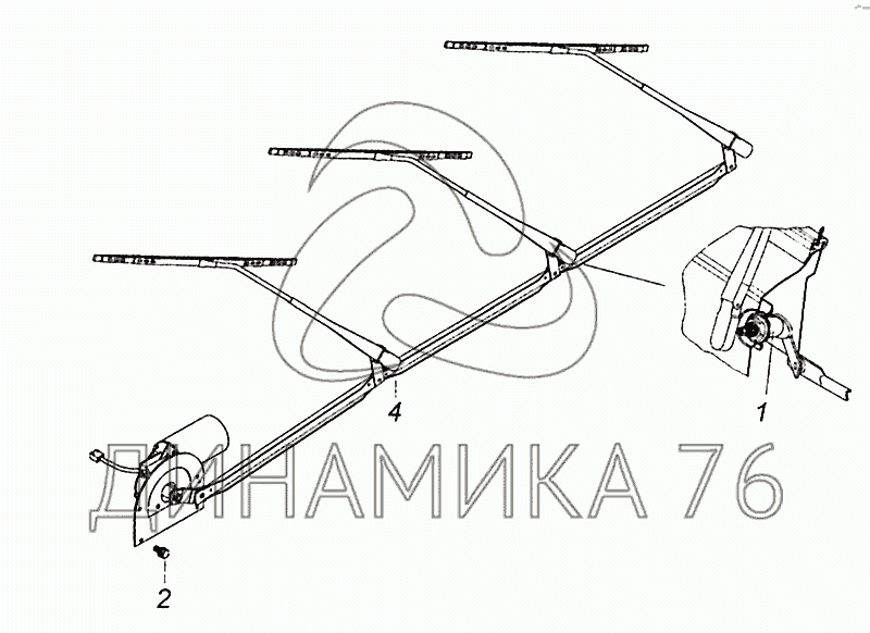 Шарнир привода стеклоочистителя камаз