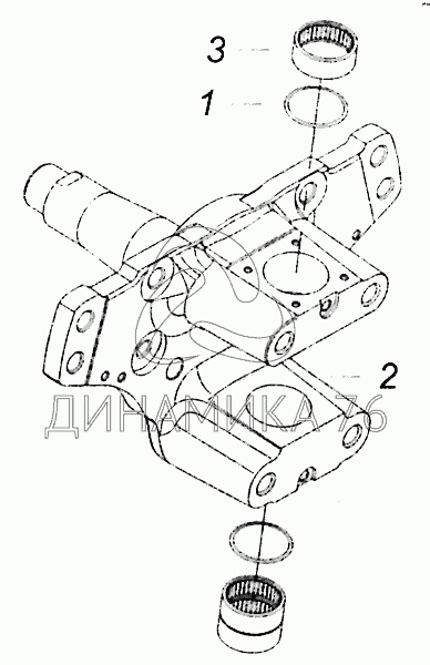Схема сборки шкворня камаз