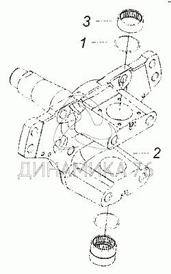 Схема сборки шкворня камаз