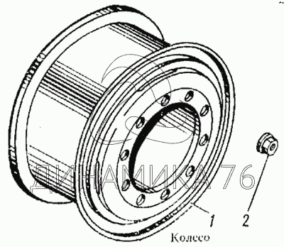 Как собрать колесо камаз