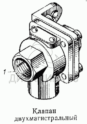 Двухмагистральный клапан камаз где стоит фото на машине