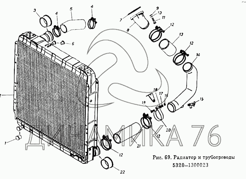 Радиатор камаз 6520 размеры